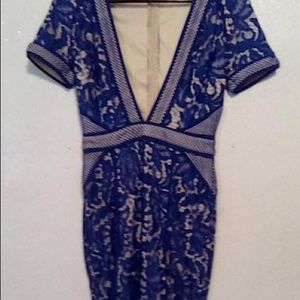 Nasty Gal, small, blue and beige